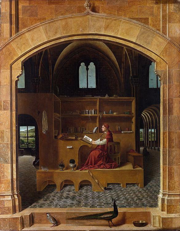 Antonello da Messina St Jerome in His Study (mk08) China oil painting art